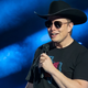 Elon Musk speaks at the Tesla Giga Texas manufacturing Cyber Rodeo grand opening party on April 7, 2022, in Austin, Texas